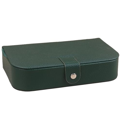 Fcnjsao Luxuriöse Schmuckschatulle, Aufbewahrungsbox, Reisevitrine mit Knopf, Leder, Schmuck, Hochzeit, Verlobung von Fcnjsao