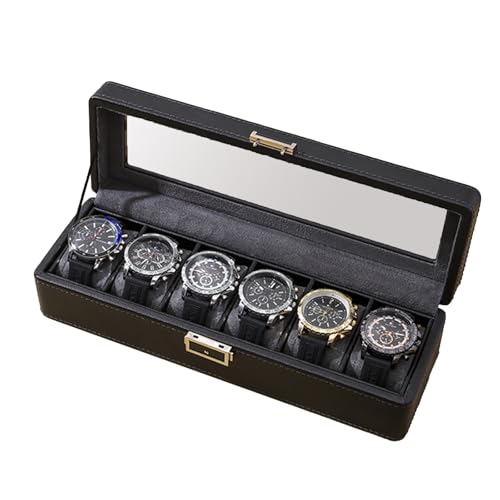 Fcnjsao Luxuriöse Schmuckschatulle mit Plüschfutter, bequeme Uhren-Aufbewahrung, stilvolle Schmuck-Präsentation Fcnjsao Luxuriöse Schmuckschatulle mit Plüschfutter, bequeme Uhren-Aufbewahrung, stilvolle Schmuck-Präsentation von Fcnjsao