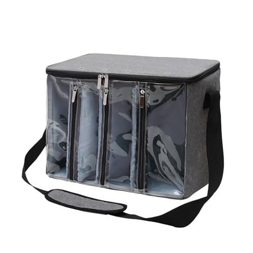 Fcnjsao Mehrzweck-Häkeltasche, Organizer, Häkel-Enthusiasten, Garnhalter, Tasche, geräumige Organizer für Strickutensilien von Fcnjsao