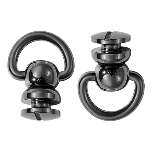 Fcnjsao Metallnieten, 360 Grad drehbar, D-Ringe, Nieten, für Ledertaschen, Handtaschen, Accessoires, 2 Stück Fcnjsao Metallnieten, 360 Grad drehbar, D-Ringe, Nieten, für Ledertaschen, Handtaschen, Accessoires, 2 Stück von Fcnjsao