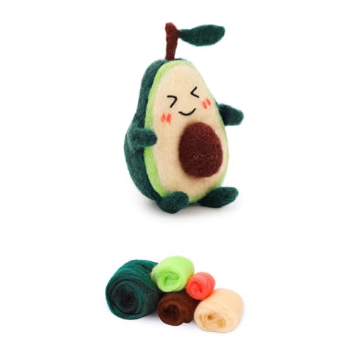 Fcnjsao Nadelfilz-Starter-Kits in Avocado-Form, Nadelfilzwerkzeug-Kits, Nadelfilz-Kits, Nadelfilzzubehör von Fcnjsao