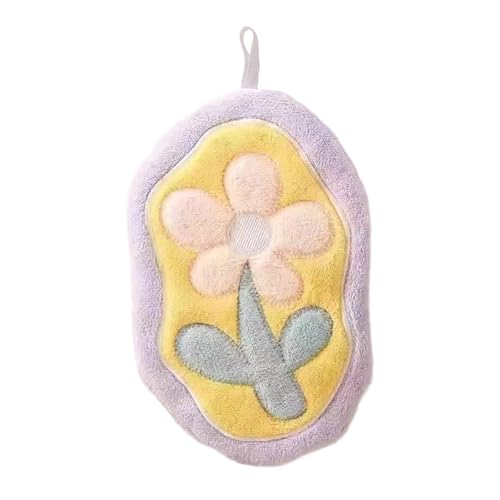 Fcnjsao Sehr saugfähiges Handtuch mit Blumenmuster, sanfter Plüschstoff, zum Aufhängen, schnell trocknend, für empfindliche Haut, Haushalte, superweiches Korallen-Fleece Fcnjsao Sehr saugfähiges Handtuch mit Blumenmuster, sanfter Plüschstoff, zum Aufhängen, schnell trocknend, für empfindliche Haut, Haushalte, superweiches Korallen-Fleece von Fcnjsao