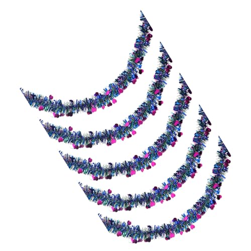 Fcnjsao Set mit 5 Herz-Luftschlangen für Valentinstag, Party, bunte Hängedekoration, Hochzeit oder Schaufensterdekoration, Ornament Fcnjsao Set mit 5 Herz-Luftschlangen für Valentinstag, Party, bunte Hängedekoration, Hochzeit oder Schaufensterdekoration, Ornament von Fcnjsao