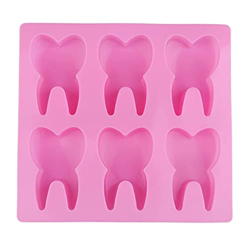 Fcnjsao Silikon Zahnform Handgefertigte Seifenherstellung Harzguss Fondantform Schokolade Kuchen Dekorationswerkzeuge Basteln Formen von Fcnjsao