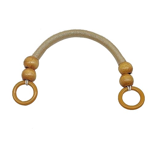 Fcnjsao Taschengriffe aus Holz mit Perlen, Handtaschengurt, Retro-Design, 37 cm, Nylongriff Fcnjsao Taschengriffe aus Holz mit Perlen, Handtaschengurt, Retro-Design, 37 cm, Nylongriff von Fcnjsao