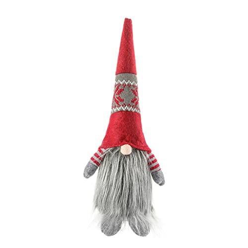 Fcnjsao Weihnachtsdekoration, handgefertigt, stehend, skandinavischer Tomte-Plüsch, für Zuhause, Tischdekoration, Weihnachtsmann-Figuren Fcnjsao Weihnachtsdekoration, handgefertigt, stehend, skandinavischer Tomte-Plüsch, für Zuhause, Tischdekoration, Weihnachtsmann-Figuren von Fcnjsao