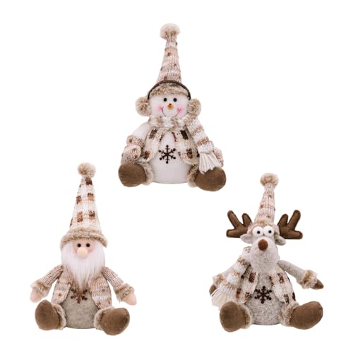 Fcnjsao Weihnachtsfigur, sitzend, europäischer Stil, Weihnachtsstatue, weicher Strick, für Sofa oder Schreibtisch Fcnjsao Weihnachtsfigur, sitzend, europäischer Stil, Weihnachtsstatue, weicher Strick, für Sofa oder Schreibtisch von Fcnjsao