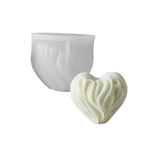 Flexible Silikonform Herzform Kerzenform Duft Aromatherapys Herstellung Form Handgefertigter Desktop Ornament Form Flexible Silikonform Herzform Kerzenform Duft Aromatherapys Herstellung Form Handgefertigter Desktop Ornament Form von Fcnjsao