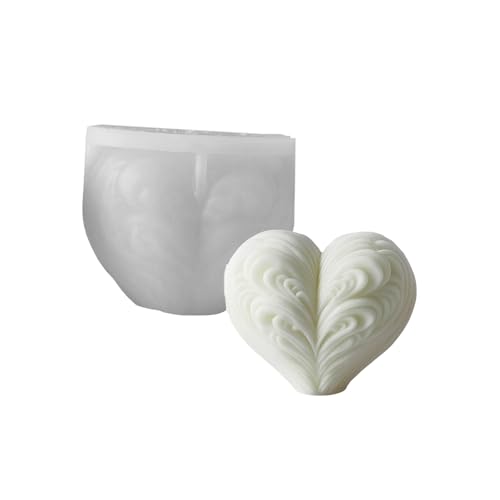 Flexible Silikonform Herzform Kerzenform Duft Aromatherapys Herstellung Form Handgefertigter Desktop Ornament Form Flexible Silikonform Herzform Kerzenform Duft Aromatherapys Herstellung Form Handgefertigter Desktop Ornament Form von Fcnjsao