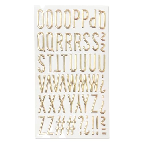 Gold Glitzernder Briefaufkleber Für Journal Notebook Planer Metallic Color Letter Sticker Für Scrapbooking Album Dekorative Buchstabenaufkleber von Fcnjsao