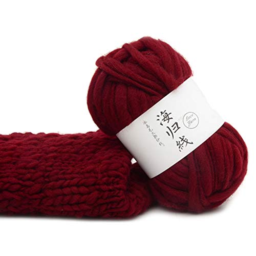 Grobe Wolle Weiche Schals Pullover Handgewebt Häkeln Stricken Natürliche Fäden Wollmischungsgarn Zum Stricken von Fcnjsao