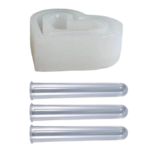Hydroponische Formblumblüte Vase Epoxidharz Kristallkleberform Herztestrohrblüte Züchtung Silikonform Home Decor von Fcnjsao