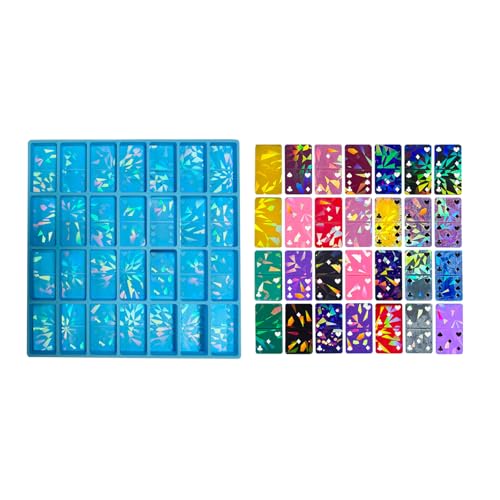 Mehrzweck Silikonform Für Dominos Und Anhänger 28 Hohlraum Epoxidharz Crafting Werkzeug Für Home Entertainment von Fcnjsao