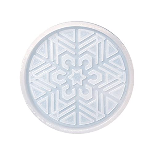 Multifunktionale Harzform mit Schneeflocken-Motiv, Silikonform, Weihnachtsbäume, Epoxidharz, Tischdekoration von Fcnjsao