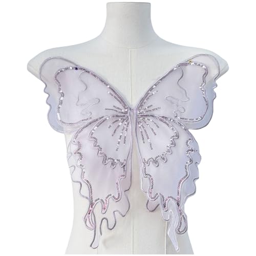 Organza Butterfly Applique Nähen Auf Patches Für Party Und Hochzeits Outfit Kulturereignis Kostüm Dekore von Fcnjsao