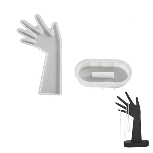 Professionelle Schmuck-Handpuppe, tragbares Mode-Accessoire für Halskette und Zubehör, Heimorganisation von Fcnjsao