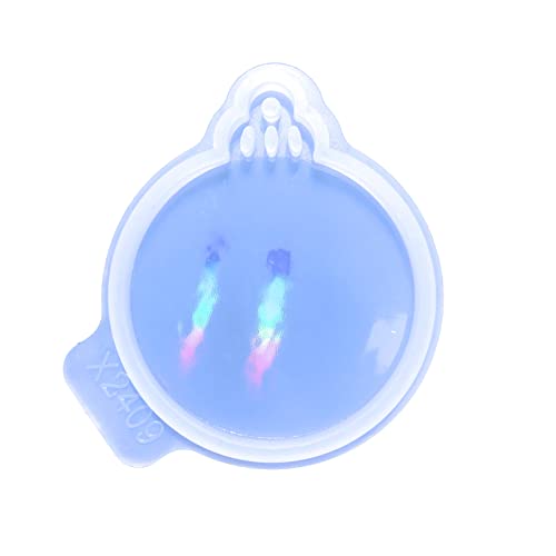 Runde Silikonform für Weihnachtsdekoration, Epoxidharz, Schlüsselanhänger, handgefertigt, Schmuckwerkzeug, leicht zu reinigen Runde Silikonform für Weihnachtsdekoration, Epoxidharz, Schlüsselanhänger, handgefertigt, Schmuckwerkzeug, leicht zu reinigen von Fcnjsao