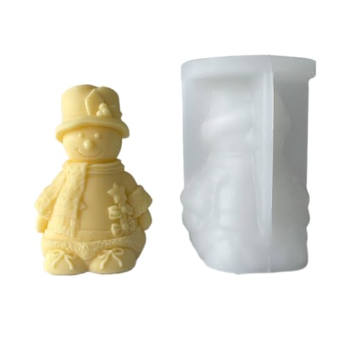 Schneemann-Dekoration, Silikonform, Epoxidharz, Dekoration, Seife, Schmelzharz, Weihnachten, Heimdekorationen von Fcnjsao