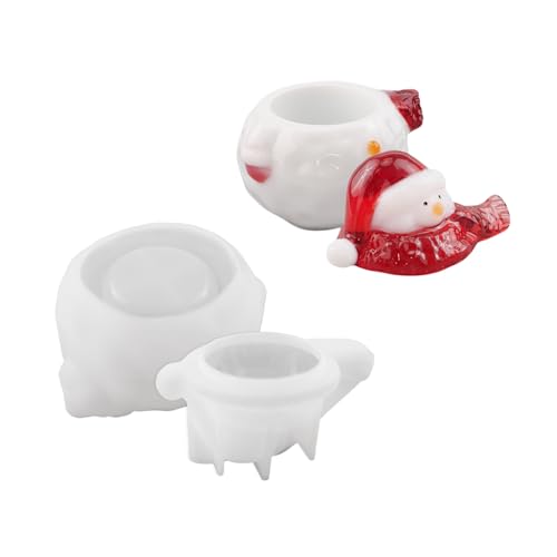 Schöne Designs, stabile Silikonform für Seifenherstellung, tragbar, für Schneemann, handgefertigte Geschenke und Ornamente von Fcnjsao
