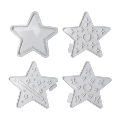 Set Von 4 Sternen Kerzenhalter Formen Kleine Lichtformen Silikonstextur Für Handgefertigte Dekorationen Und Handwerksliebhaber Set Von 4 Sternen Kerzenhalter Formen Kleine Lichtformen Silikonstextur Für Handgefertigte Dekorationen Und Handwerksliebhaber von Fcnjsao