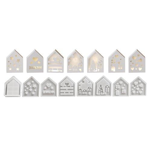 Set Von 8 Künstlerischen Haus Dekoren Und Geschenken Schimmel Silicon House Ornament Schimmelpilze Für Handwerksliebhaber Und Heimkern Set Von 8 Künstlerischen Haus Dekoren Und Geschenken Schimmel Silicon House Ornament Schimmelpilze Für Handwerksliebhaber Und Heimkern von Fcnjsao