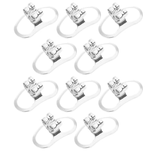 Set mit 10 sicheren Ohrring-Verschlüssen, Kupplung, sichere Verriegelung, Ohrringstecker, geeignet für Ohrringe, Schmuck von Fcnjsao