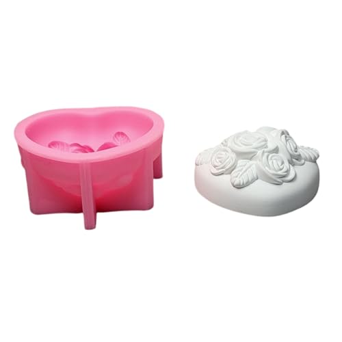 Silikonformen mit Rosenherz, Epoxidharz, für Fondant, Silikonformen für Schokoladenkuchen, Backen, Epoxidharz Silikonformen mit Rosenherz, Epoxidharz, für Fondant, Silikonformen für Schokoladenkuchen, Backen, Epoxidharz von Fcnjsao