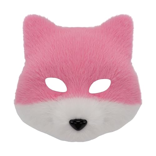 Tier-Füchse Wolf Halloween Party Cosplay Kostüme Requisiten Plüsch Katzen Halbgesichtsmaske für Karneval Maskeraden Kunstpelze Wolf Katzen Füchse Tier-Füchse Wolf Halloween Party Cosplay Kostüme Requisiten Plüsch Katzen Halbgesichtsmaske für Karneval Maskeraden Kunstpelze Wolf Katzen Füchse von Fcnjsao