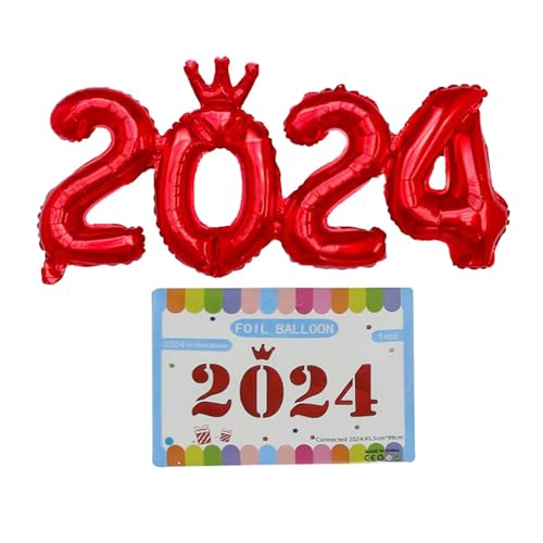Vielseitiger Folien Zahlenballon 2024 Perfekte Partydekoration Geeignet Für Partys Firmenfeiern Und Feiertage Geeignet Für Alle Altersgruppen von Fcnjsao