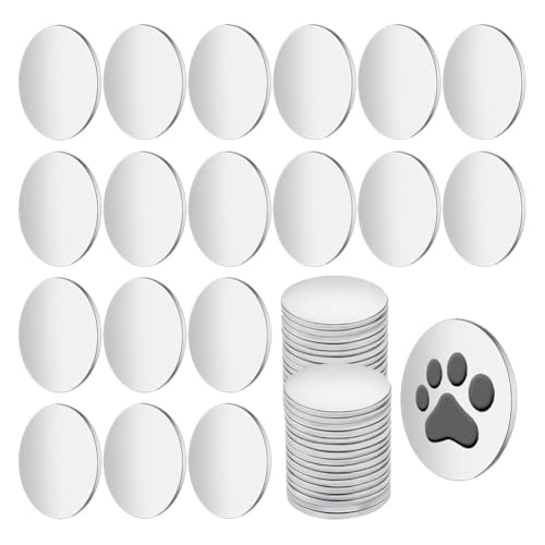Fcuajdkq 100 Stück runde Platte aus Edelstahl, Schlagplatte aus Metall, runde Platte für Bastelarbeiten, Metallstempel Fcuajdkq 100 Stück runde Platte aus Edelstahl, Schlagplatte aus Metall, runde Platte für Bastelarbeiten, Metallstempel von Fcuajdkq