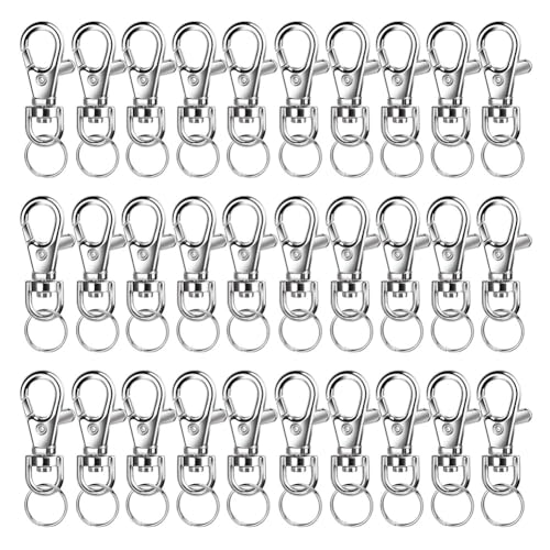 Fcuajdkq Drehbare Metall-Schlüsselanhänger mit Schlüsselanhänger, 120 kleine Karabinerverschlüsse und 120 Schlüsselanhänger mit Ring Fcuajdkq Drehbare Metall-Schlüsselanhänger mit Schlüsselanhänger, 120 kleine Karabinerverschlüsse und 120 Schlüsselanhänger mit Ring von Fcuajdkq