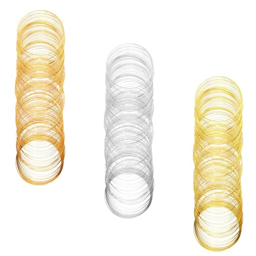 Fcuajdkq Gedächtnisdraht mit 300 Schlaufen zur Herstellung von Armbändern und Armbändern, Memory-Stahldraht für Perlen Fcuajdkq Gedächtnisdraht mit 300 Schlaufen zur Herstellung von Armbändern und Armbändern, Memory-Stahldraht für Perlen von Fcuajdkq
