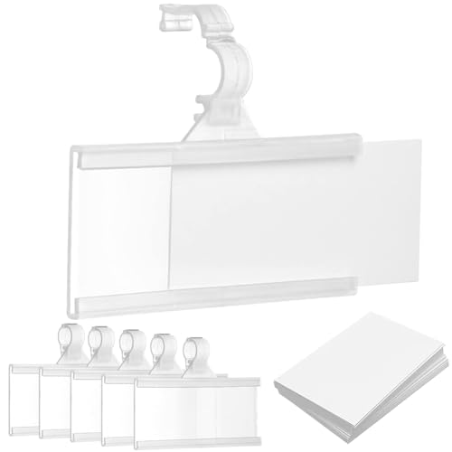 Fcuajdkq Korb für Supermarkt, Haken für Etiketten zum Aufhängen aus Kunststoff, Kartenhalter mit Preisschild, Größe des Kartenpapiers 76 x 35 mm Fcuajdkq Korb für Supermarkt, Haken für Etiketten zum Aufhängen aus Kunststoff, Kartenhalter mit Preisschild, Größe des Kartenpapiers 76 x 35 mm von Fcuajdkq
