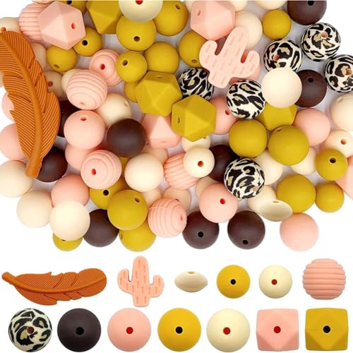 Fcuajdkq Silikonperlen, 92-teiliges Set, runde Gummiperlen, Silikonperlen, DIY für Armband Fcuajdkq Silikonperlen, 92-teiliges Set, runde Gummiperlen, Silikonperlen, DIY für Armband von Fcuajdkq