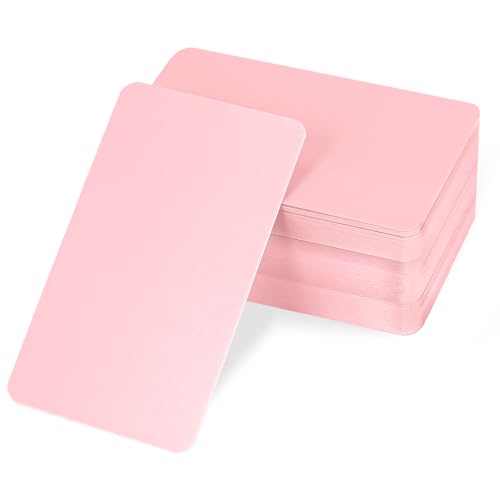 100 Stück kleine Blanko-Papiernachrichten, Notizen, Visitenkarten, 8,9 x 5,1 cm, rosa Papier, Mini-Karteikarten, Grußkarten, Ortsnamen, Wortschatz, Wortkarteikarten, doppelseitig, für 100 Stück kleine Blanko-Papiernachrichten, Notizen, Visitenkarten, 8,9 x 5,1 cm, rosa Papier, Mini-Karteikarten, Grußkarten, Ortsnamen, Wortschatz, Wortkarteikarten, doppelseitig, für von FdcLixuvol