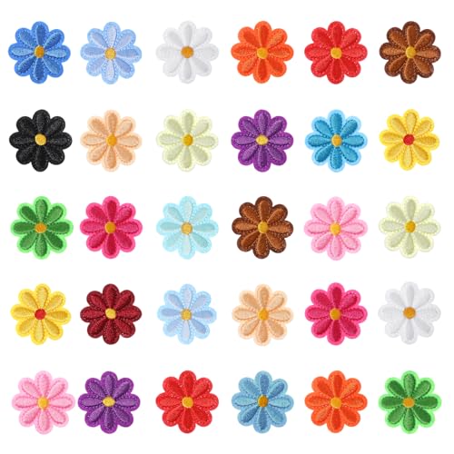 30 Stück Patches zum Aufbügeln Florale Flicken zum Aufbügeln Gänseblümchen Bestickte Aufnäher Blume für Jeans Hut Jacken Rucksäcke DIY-Zubehör 30 Stück Patches zum Aufbügeln Florale Flicken zum Aufbügeln Gänseblümchen Bestickte Aufnäher Blume für Jeans Hut Jacken Rucksäcke DIY-Zubehör von FdcLixuvol