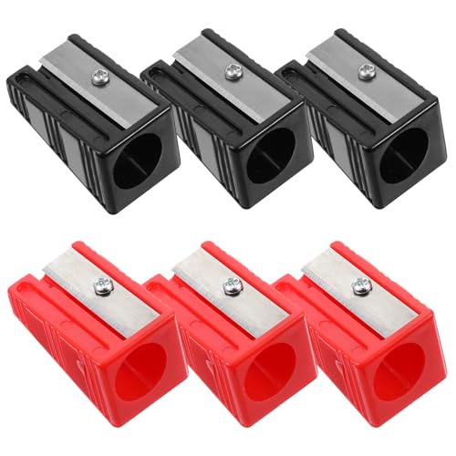 6 Stück Tischler-Bleistiftspitzer, Bleistiftspitzer, Handheld-Edelstahl, große Bleistiftspitzer, tragbare Holzarbeiter, Bau-Bleistifte, Spitzer für Studenten, Erwachsene, Schule, Büro, Zuhause 6 Stück Tischler-Bleistiftspitzer, Bleistiftspitzer, Handheld-Edelstahl, große Bleistiftspitzer, tragbare Holzarbeiter, Bau-Bleistifte, Spitzer für Studenten, Erwachsene, Schule, Büro, Zuhause von FdcLixuvol