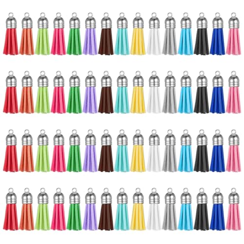60 Stück Quasten Anhänger Leder Quasten Anhänger Schlüsselanhänger Mini Bunt Quaste DIY Leder Dekorationen Handwerk Zubehör Für Ohrringe handgefertigte Handytaschen Lesezeichen 60 Stück Quasten Anhänger Leder Quasten Anhänger Schlüsselanhänger Mini Bunt Quaste DIY Leder Dekorationen Handwerk Zubehör Für Ohrringe handgefertigte Handytaschen Lesezeichen von FdcLixuvol