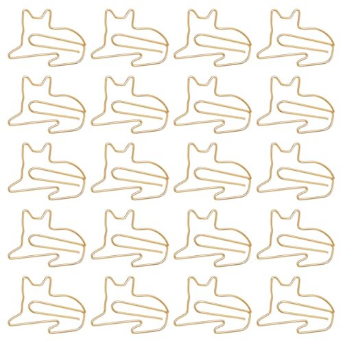 40 Stück Katzen Büroklammern lustige buntes Tier-Design Büroklammern Niedliche Katze BüRoklammern in Farben Metall Büroklammern Katzen-Lesezeichen Geschenke für Frauen Männer Katzenliebhaber von FdcZeyxior