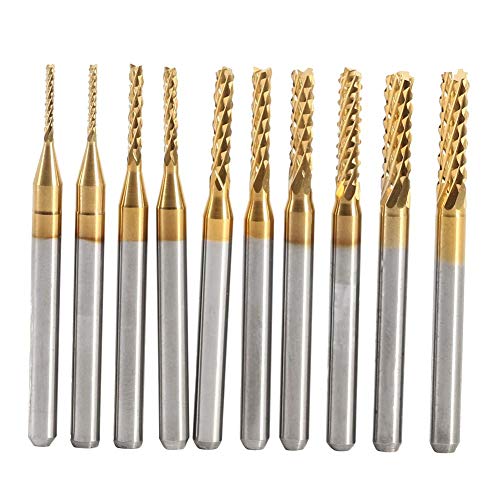 10 stücke Titan Beschichtetes Schaftfräser Hartmetall CNC Fräser Werkzeuge 1,0-3,0mm MEHRWEG VERPACKUNG socialme-eu 10 stücke Titan Beschichtetes Schaftfräser Hartmetall CNC Fräser Werkzeuge 1,0-3,0mm MEHRWEG VERPACKUNG socialme-eu von Fdit