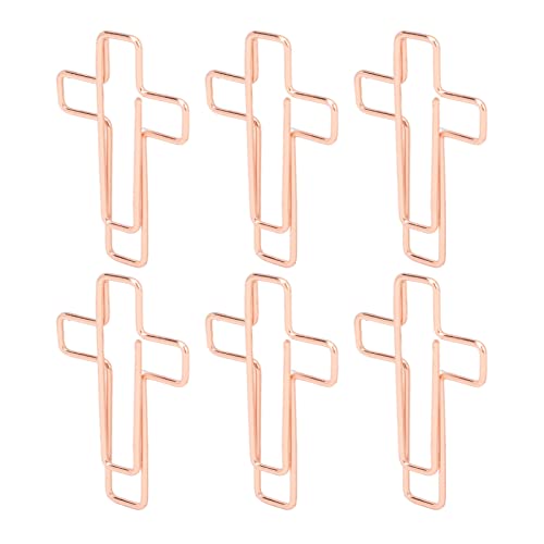 100 Kreuz-Büroklammern, Roségoldene Metall-Büroklammern Zum Sortieren von Dokumenten, Notizen, Organisieren von Papierkram, Büro, Schule und Persönlichen Gebrauch von Fdit