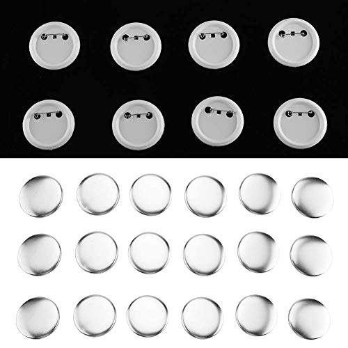 1000 PCS 58 Mm Leere Pin -Auszeichenknöpfe mit Abnehmbarem Metallunterstützung - Wiederverwendbare Anpassbare Knopfteile für Kleidung, Taschen, Wohnungsdekoration von Fdit