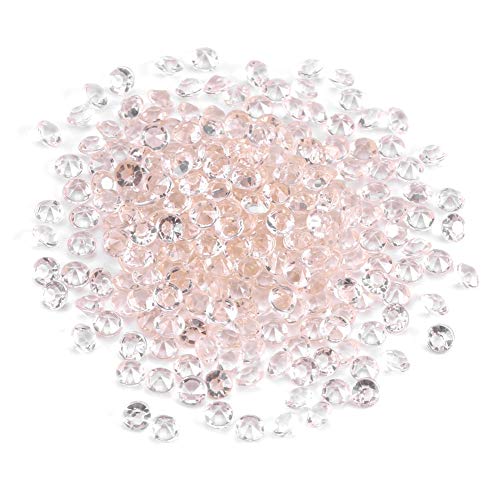 1000 Stück/Tasche 4,5 mm Perlen Acryl Klare Kristall Acryl Perle Diamanten Acryl für Hochzeit Dusche Vase Perlen DIY Dekoration (Weiß transparent) von Fdit