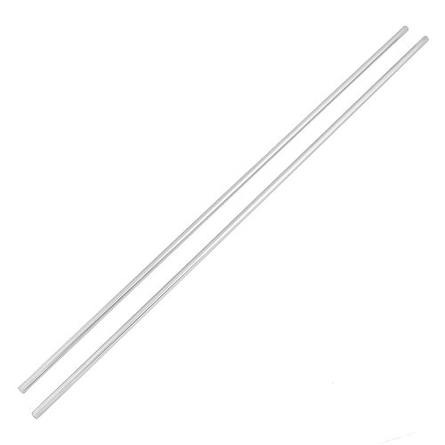 2 Stücke Linear Rod, Metallstange 8mm Gerade Runde Lager Stahl Zylinderschienenwelle 10mm Stahlschiene rund aus Edelstahl Edelstahlstange Durchmesser 600mm Länge Mehrweg Verpackung von Fdit