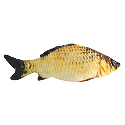 3D Fisch Kissen Zierkissen Karpfen Plüsch Stofftier Dekokissen für Heimtextilien (60CM) von Fdit
