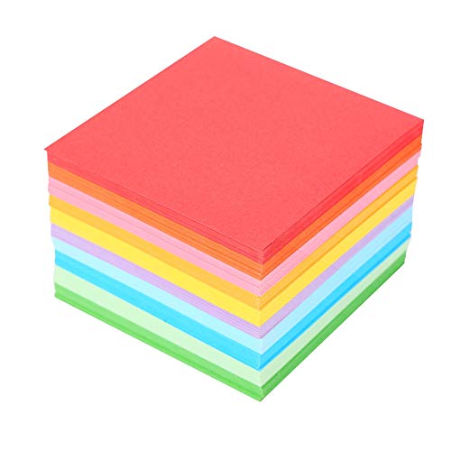 520 Stück Origami-Papier, 10 lebendige Farben Doppelseitiges Origami-Papier 7x7 cm Kran-Bastelblätter Quadratisches Faltpapier für Kunst- und Bastelprojekte für Kinder von Pssopp