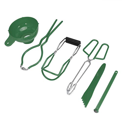 6PCS Canning Kit Jar Lifter Jar Schraubenschlüssel Magnetisch Deckel Lifter Canning Trichter Lebensmittelzange mit Weichem Griff für Druckkanone und Lebensmittellagerung von Fdit