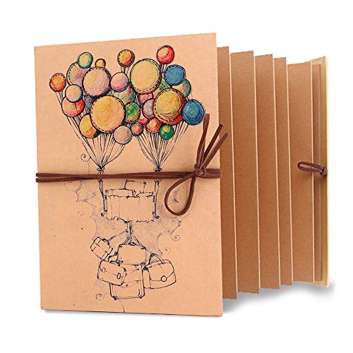 Album von Foto Album-Stil Vintage Deckung von Herzballons von Akkordeon Album faltbar von DIY Scrapbook Handgefertigte Album von Foto Album-Stil Vintage Deckung von Herzballons von Akkordeon Album faltbar von DIY Scrapbook Handgefertigte von Fdit