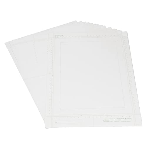 Fdit Comic-Manga-Papier, 30 B4 120g Blatt, Glänzend, Weiß, Skizzenpapier mit Skala zum Zeichnen von Fdit