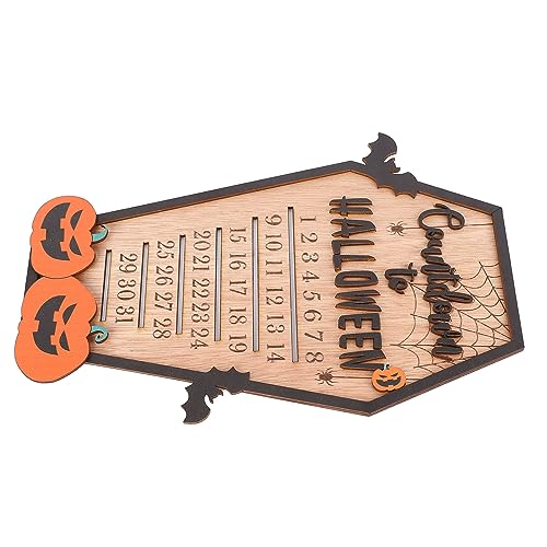 Countdown Halloween Kalender Diy Holz Halloween Countdown-Kalender-Ornament, Premium Holz Handpoliertes Halloween-Dekor für Im Klassenzimmer Countdown Halloween Kalender Diy Holz Halloween Countdown-Kalender-Ornament, Premium Holz Handpoliertes Halloween-Dekor für Im Klassenzimmer von Fdit